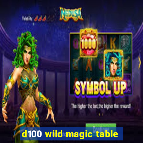 d100 wild magic table