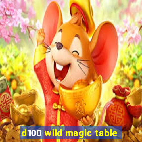 d100 wild magic table