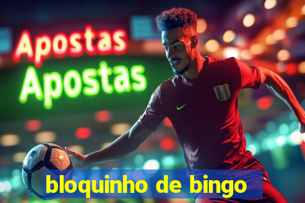 bloquinho de bingo