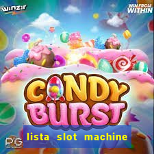 lista slot machine da bar