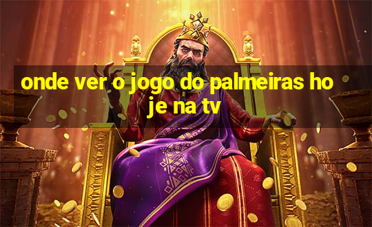 onde ver o jogo do palmeiras hoje na tv