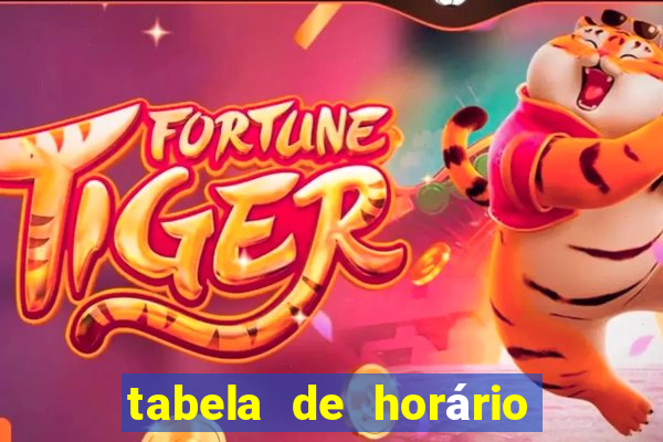 tabela de horário do fortune tiger