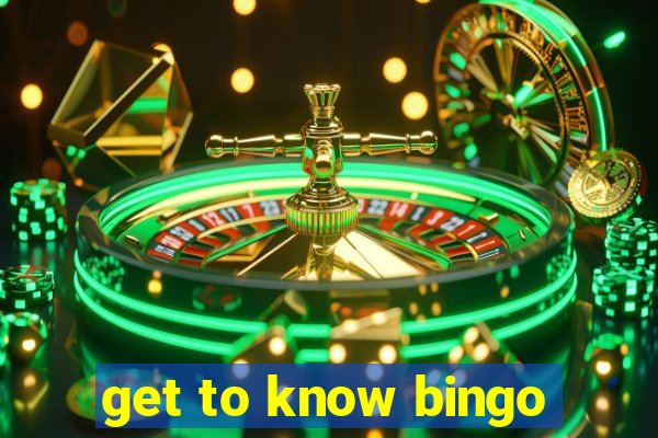 get to know bingo