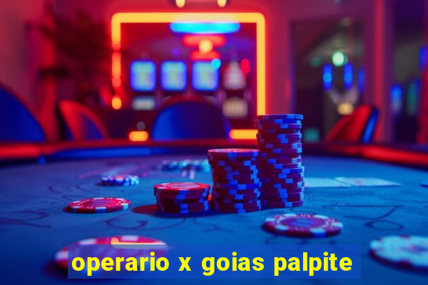 operario x goias palpite