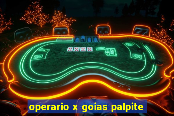 operario x goias palpite