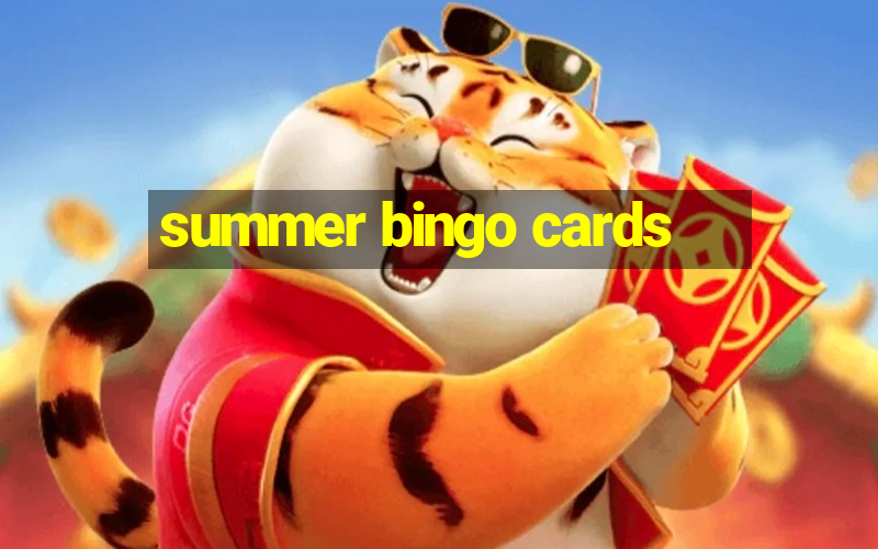 summer bingo cards