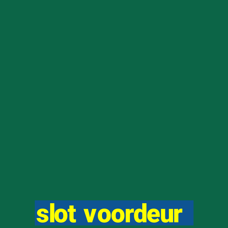 slot voordeur