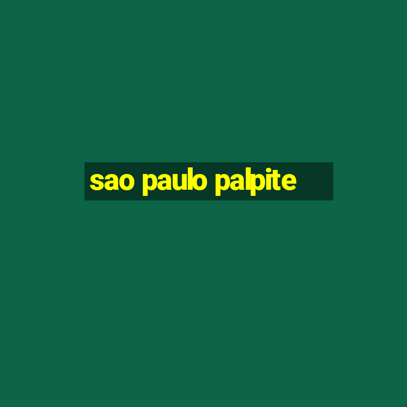 sao paulo palpite