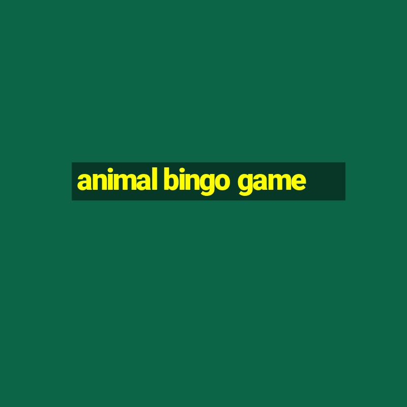 animal bingo game