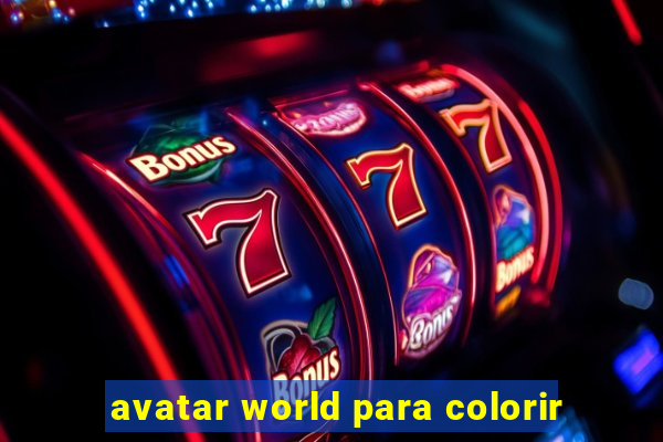 avatar world para colorir