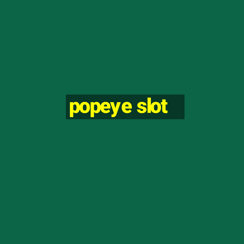 popeye slot