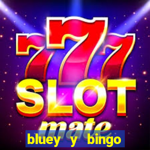 bluey y bingo bailando png