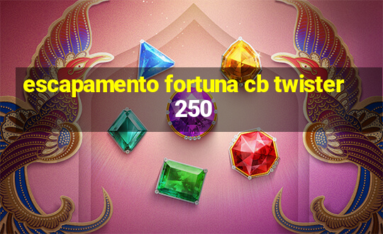 escapamento fortuna cb twister 250