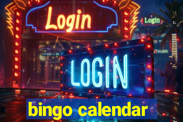 bingo calendar