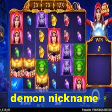 demon nickname