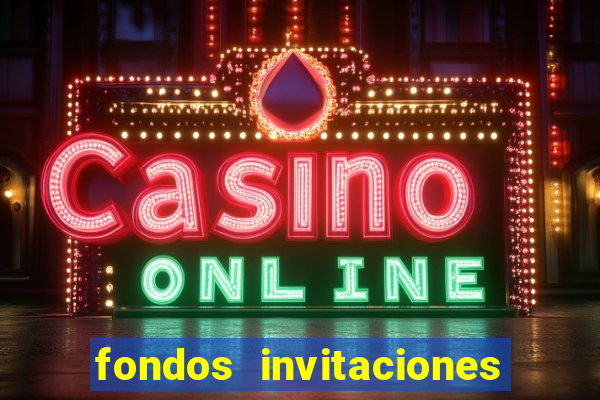 fondos invitaciones de bingo para editar