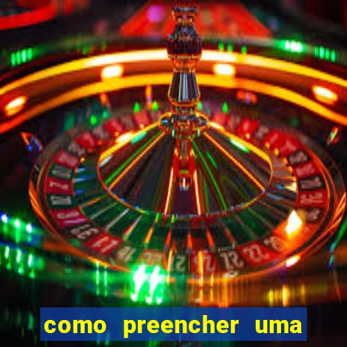 como preencher uma cartela de bingo