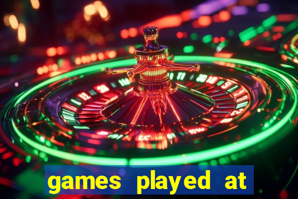 games played at the casino