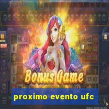 proximo evento ufc