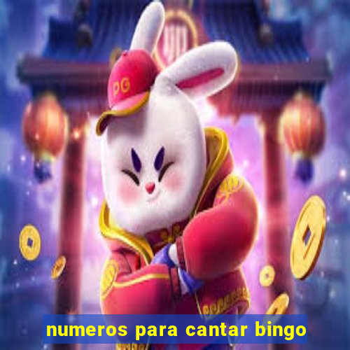 numeros para cantar bingo