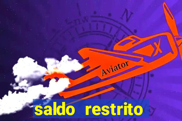 saldo restrito sporting bet