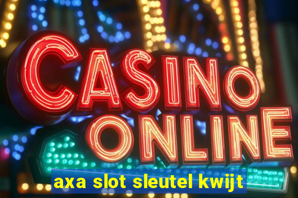 axa slot sleutel kwijt