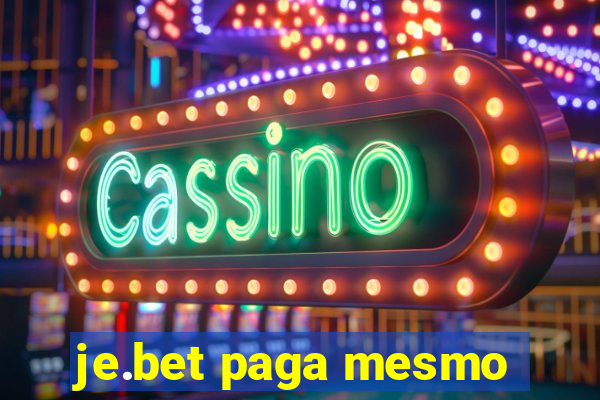 je.bet paga mesmo