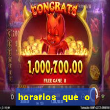 horarios que o fortune mouse paga