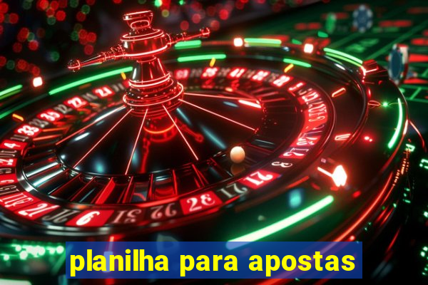 planilha para apostas