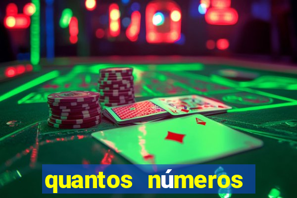 quantos números tem numa cartela de bingo