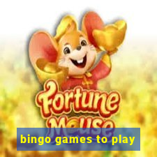 bingo games to play