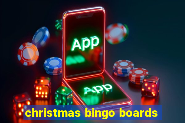 christmas bingo boards