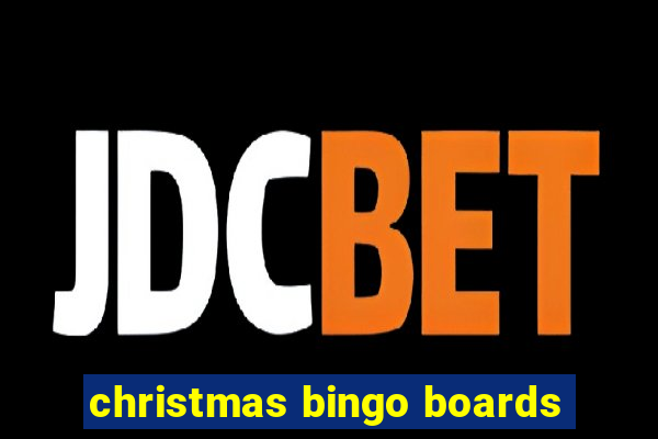 christmas bingo boards