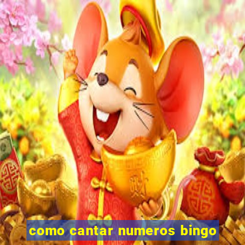 como cantar numeros bingo