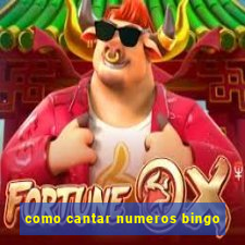 como cantar numeros bingo