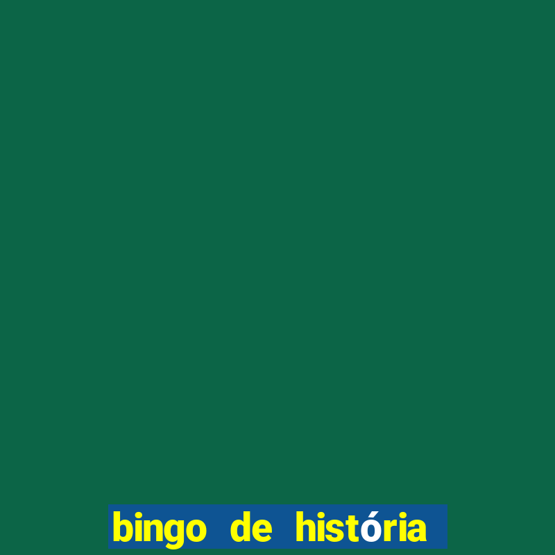 bingo de história 6 ano