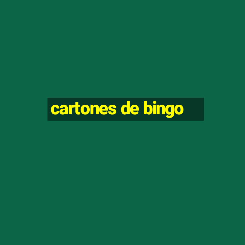 cartones de bingo