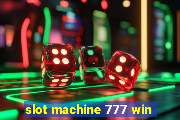 slot machine 777 win