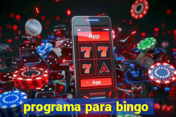 programa para bingo