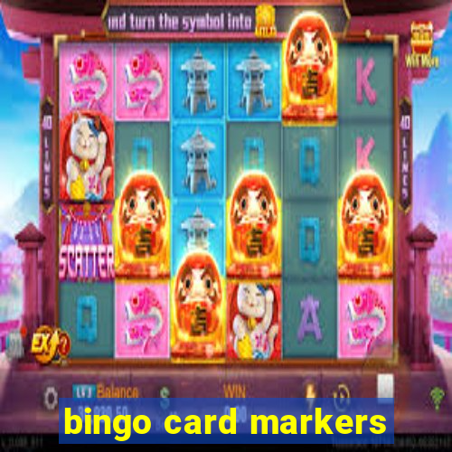 bingo card markers