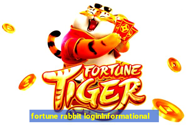 fortune rabbit loginInformational