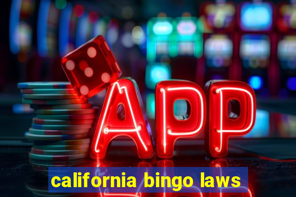 california bingo laws