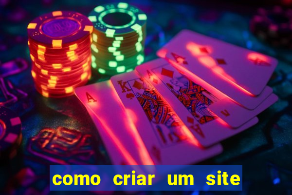 como criar um site de jogos