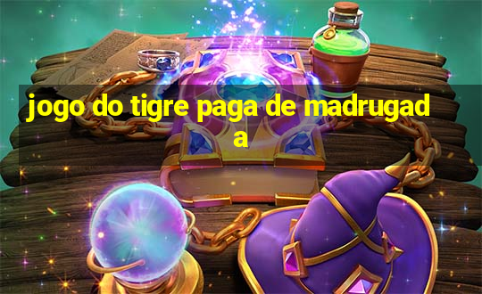 jogo do tigre paga de madrugada