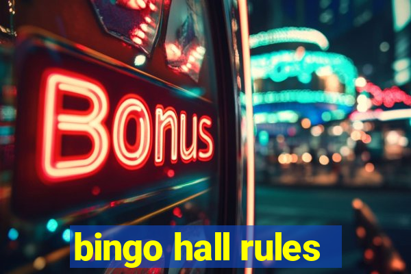 bingo hall rules