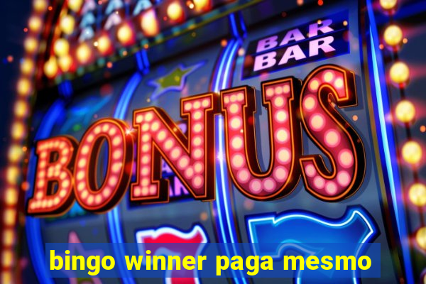 bingo winner paga mesmo