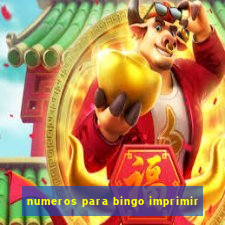 numeros para bingo imprimir