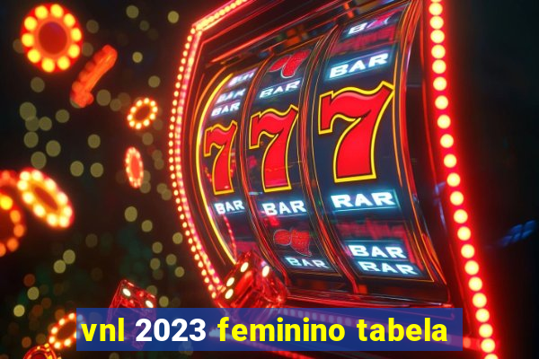 vnl 2023 feminino tabela