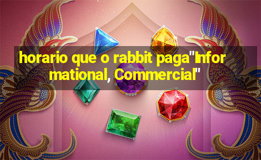 horario que o rabbit paga