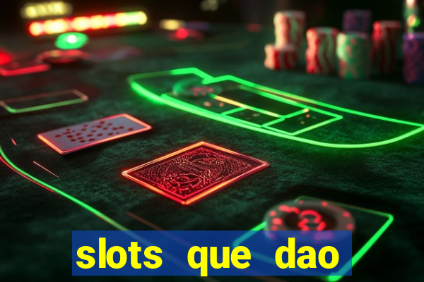 slots que dao bonus no cadastro sem deposito